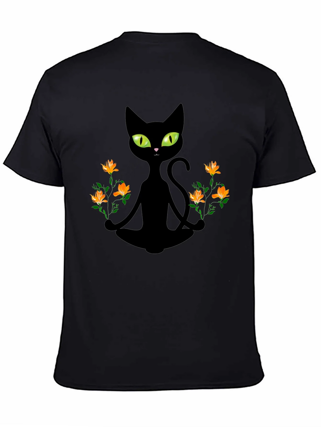 Meditating Cat Graphic Tee product image 4
