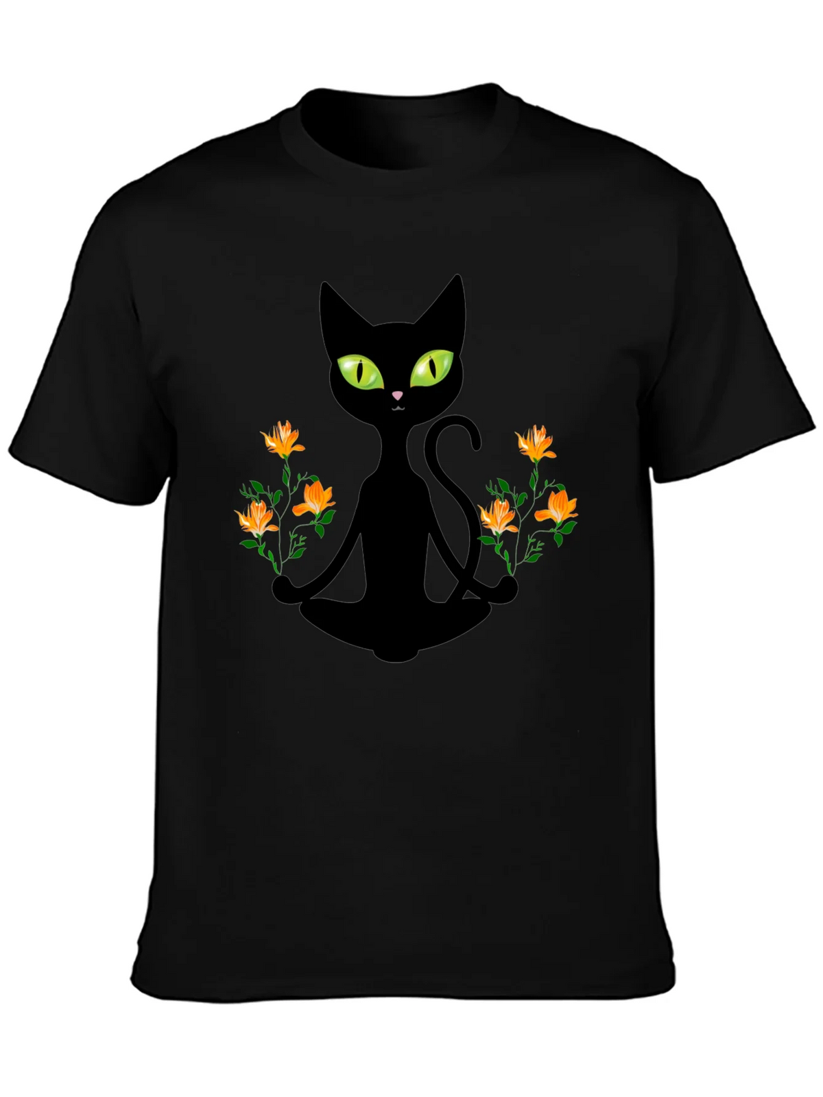 Meditating Cat Graphic Tee product image 3