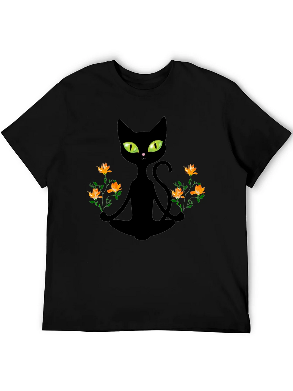 Meditating Cat Graphic Tee product image 5