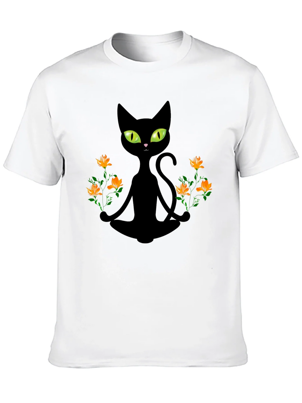 Meditating Cat Graphic Tee product image 9
