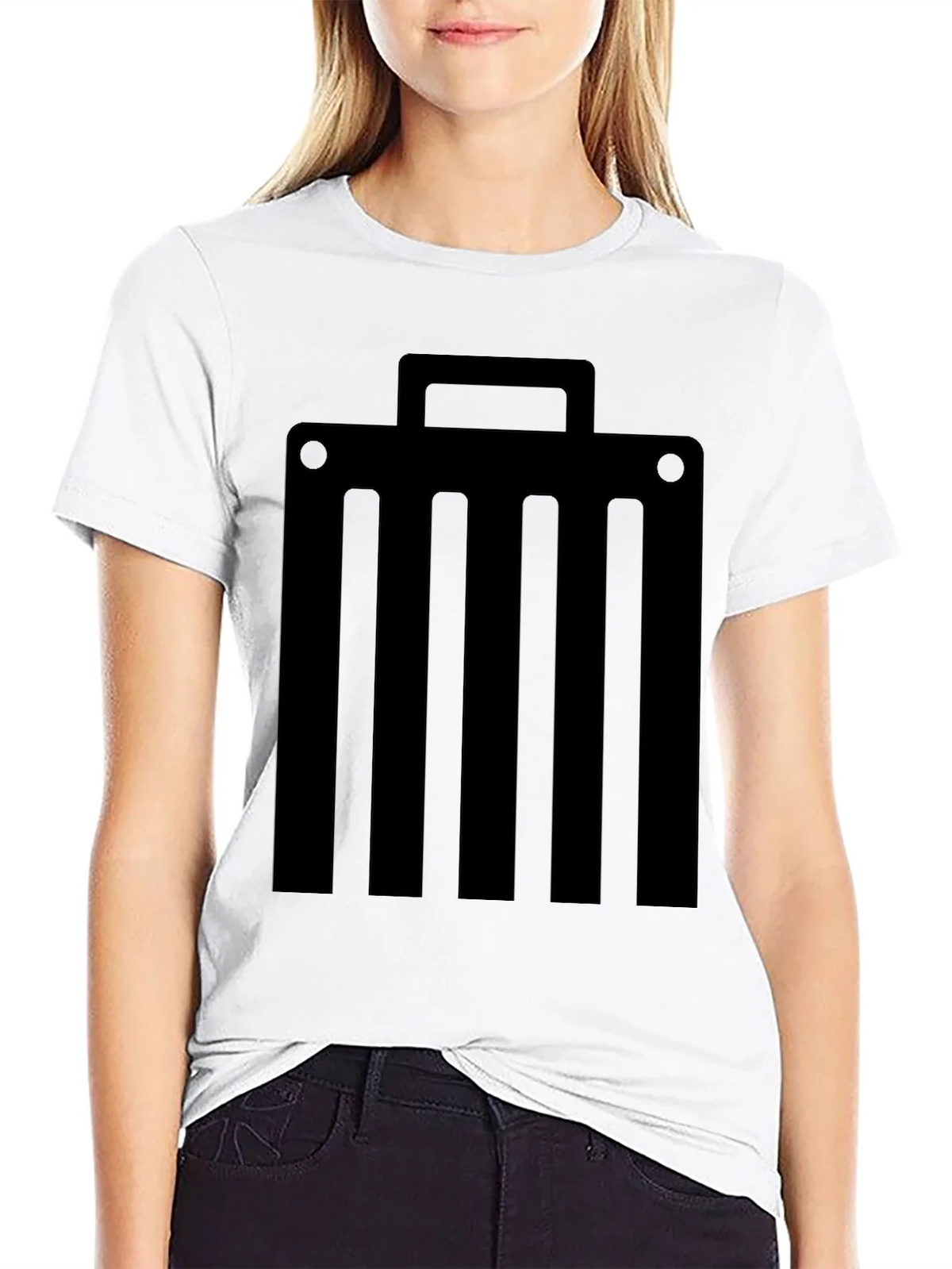 Abstract Briefcase Graphic T-Shirt product image 8