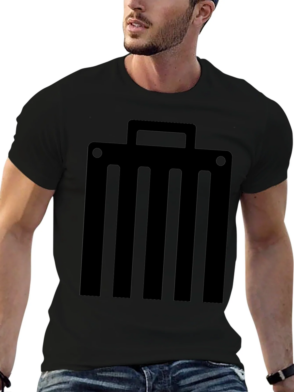 Abstract Briefcase Graphic T-Shirt product image 6