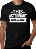Astronaut Needs A Nap Black T-Shirt product image 1