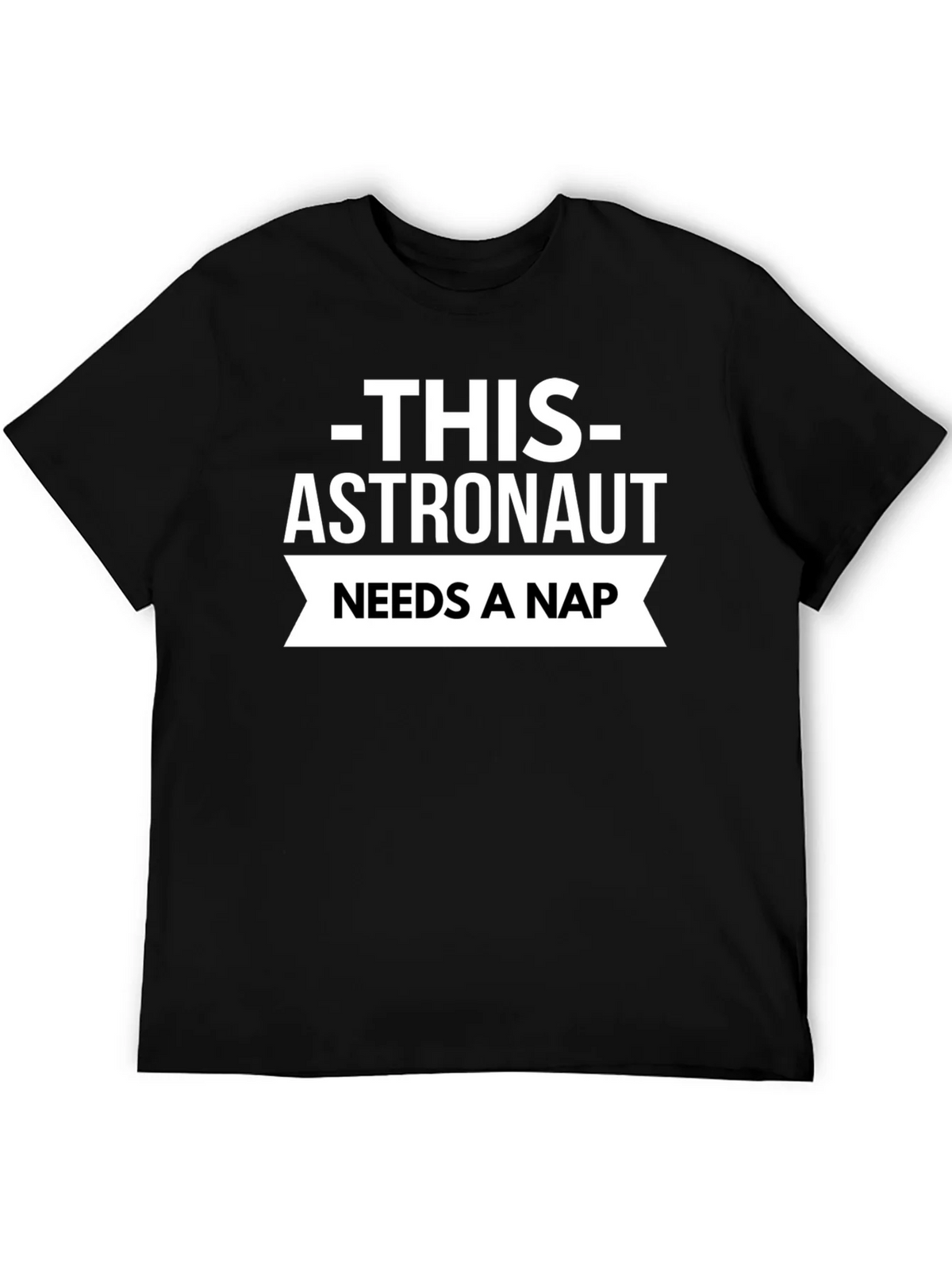 Astronaut Needs A Nap Black T-Shirt product image 5