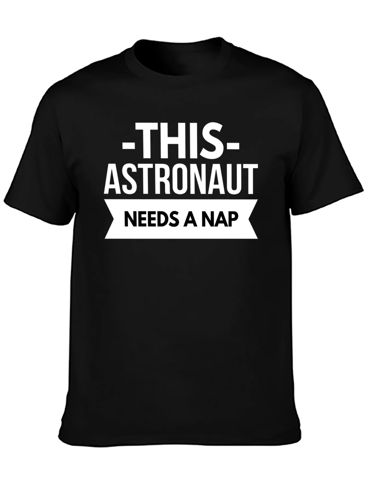 Astronaut Needs A Nap Black T-Shirt product image 3