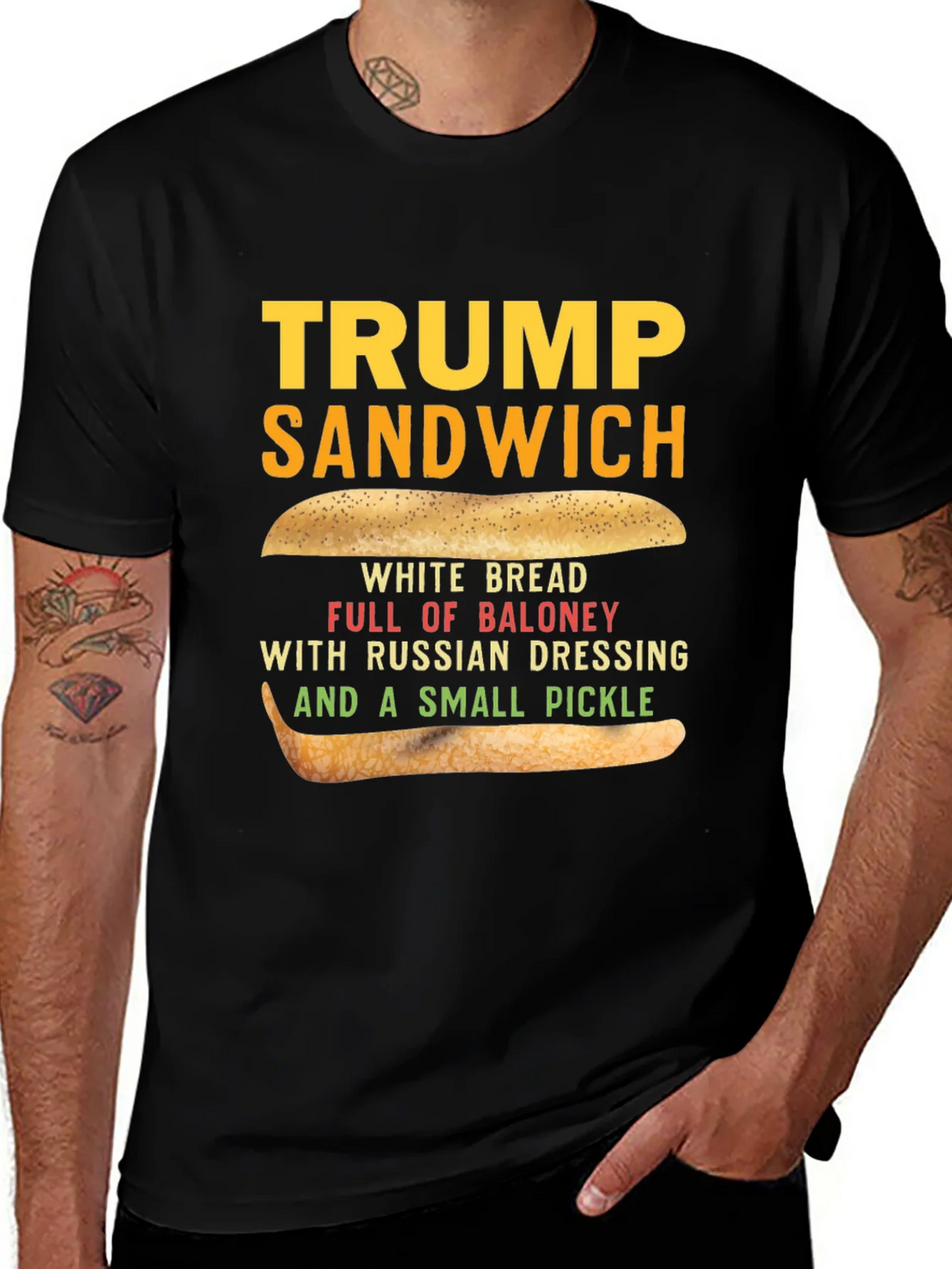 Trump Sandwich Graphic Tee - Political Humor T-Shirt product image 1