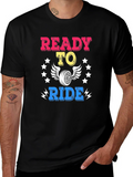 Ready To Ride Graphic Tee - Motorcycle Enthusiast Shirt product image 1