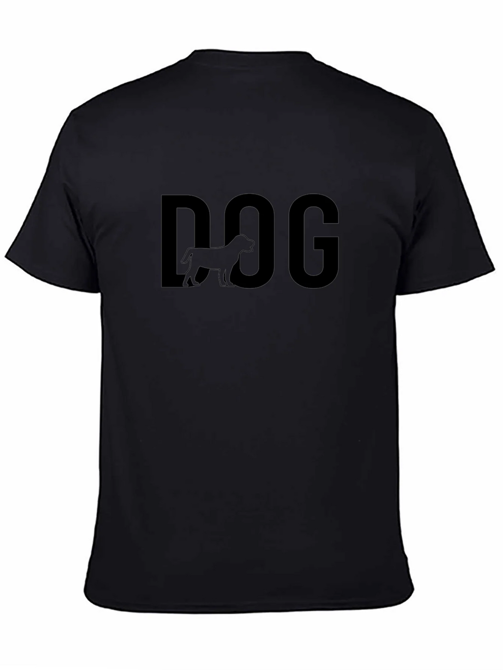 Dog Graphic Tee - Black Cotton T-Shirt product image 3
