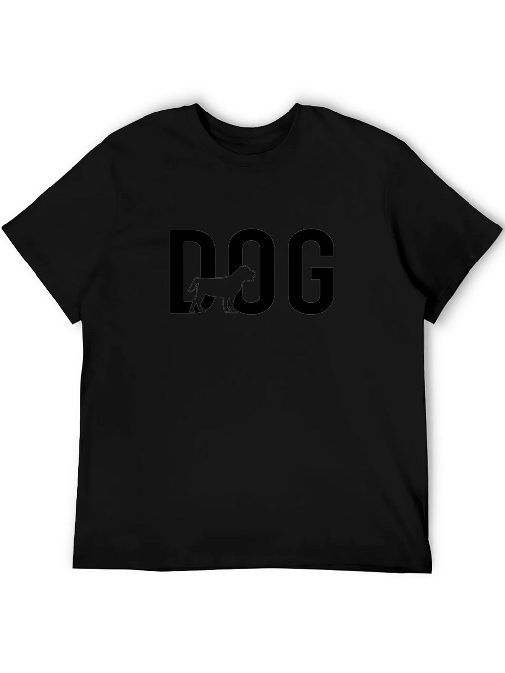Dog Graphic Tee - Black Cotton T-Shirt product image 4