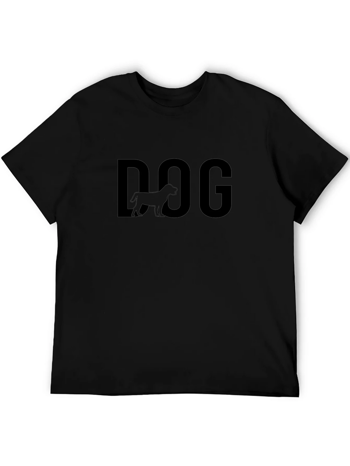 Dog Graphic Tee - Black Cotton T-Shirt product image 4