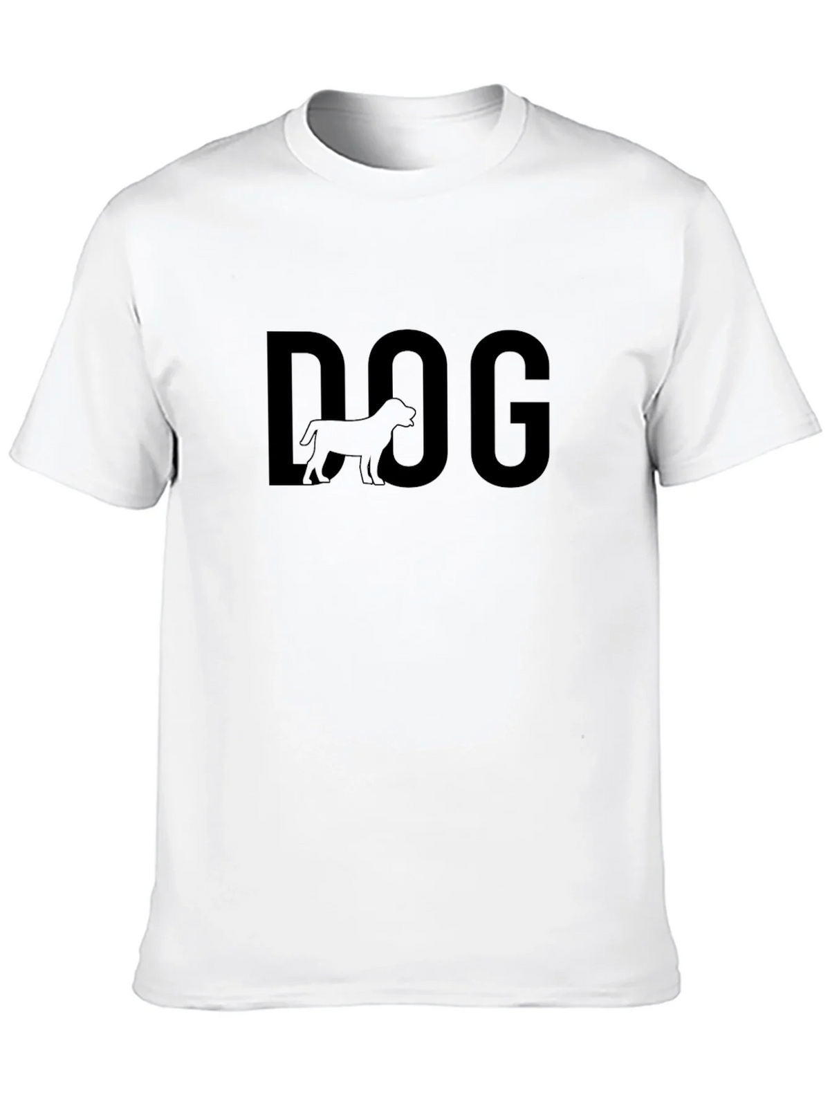 Dog Graphic Tee - Black Cotton T-Shirt product image 7