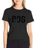 Dog Graphic Tee - Black Cotton T-Shirt product image 1