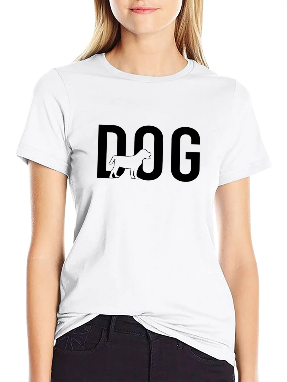 Dog Graphic Tee - Black Cotton T-Shirt product image 6