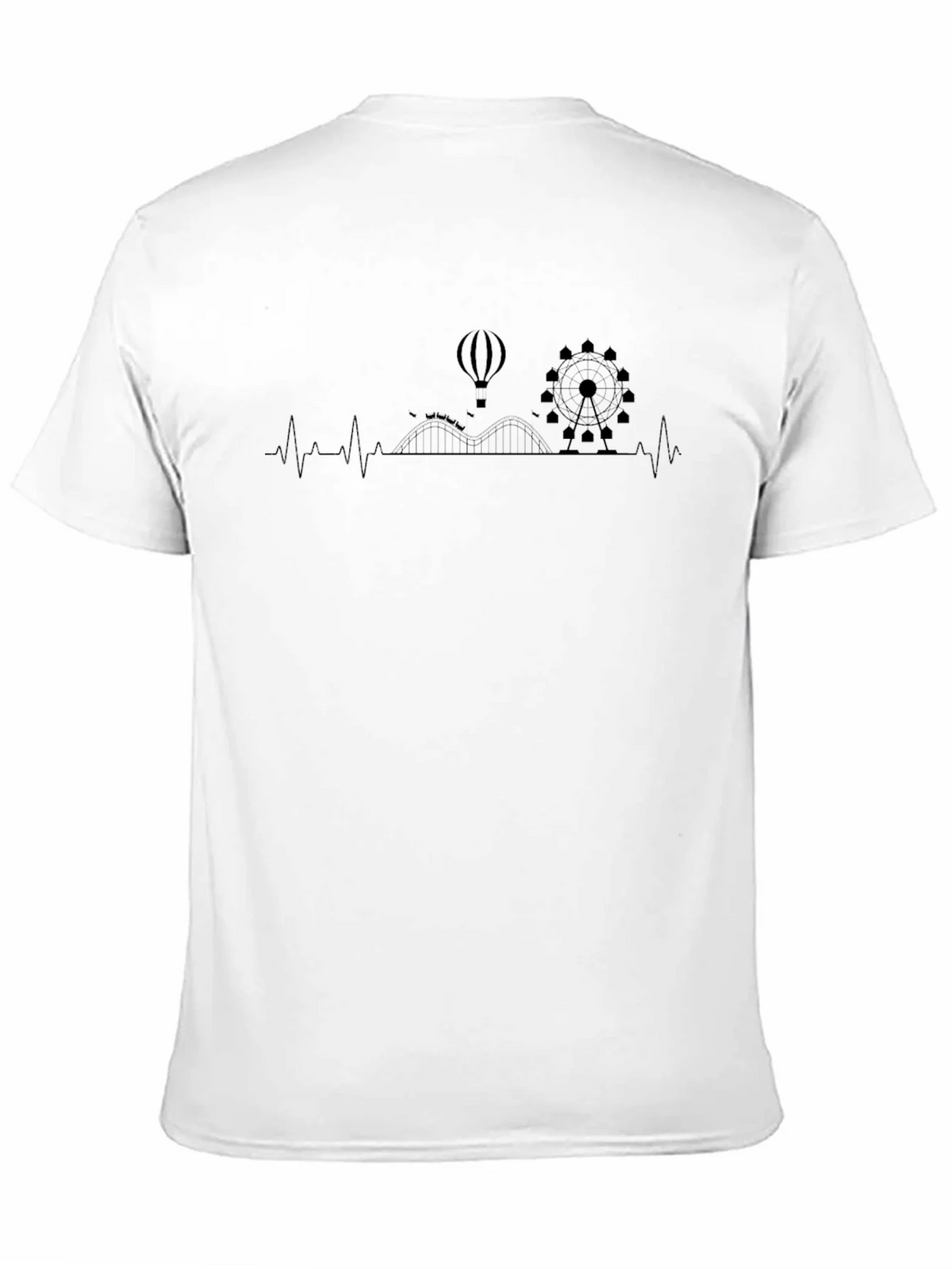 Amusement Park Heartbeat Graphic Tee - Black product image 10