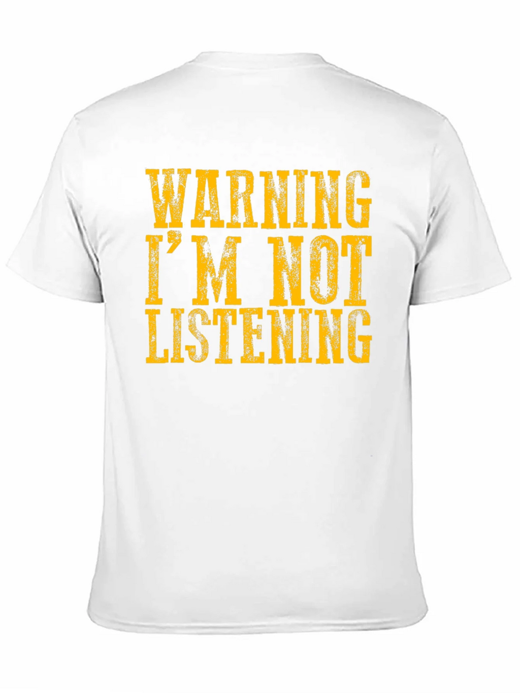 Warning Im Not Listening T-Shirt product image 4