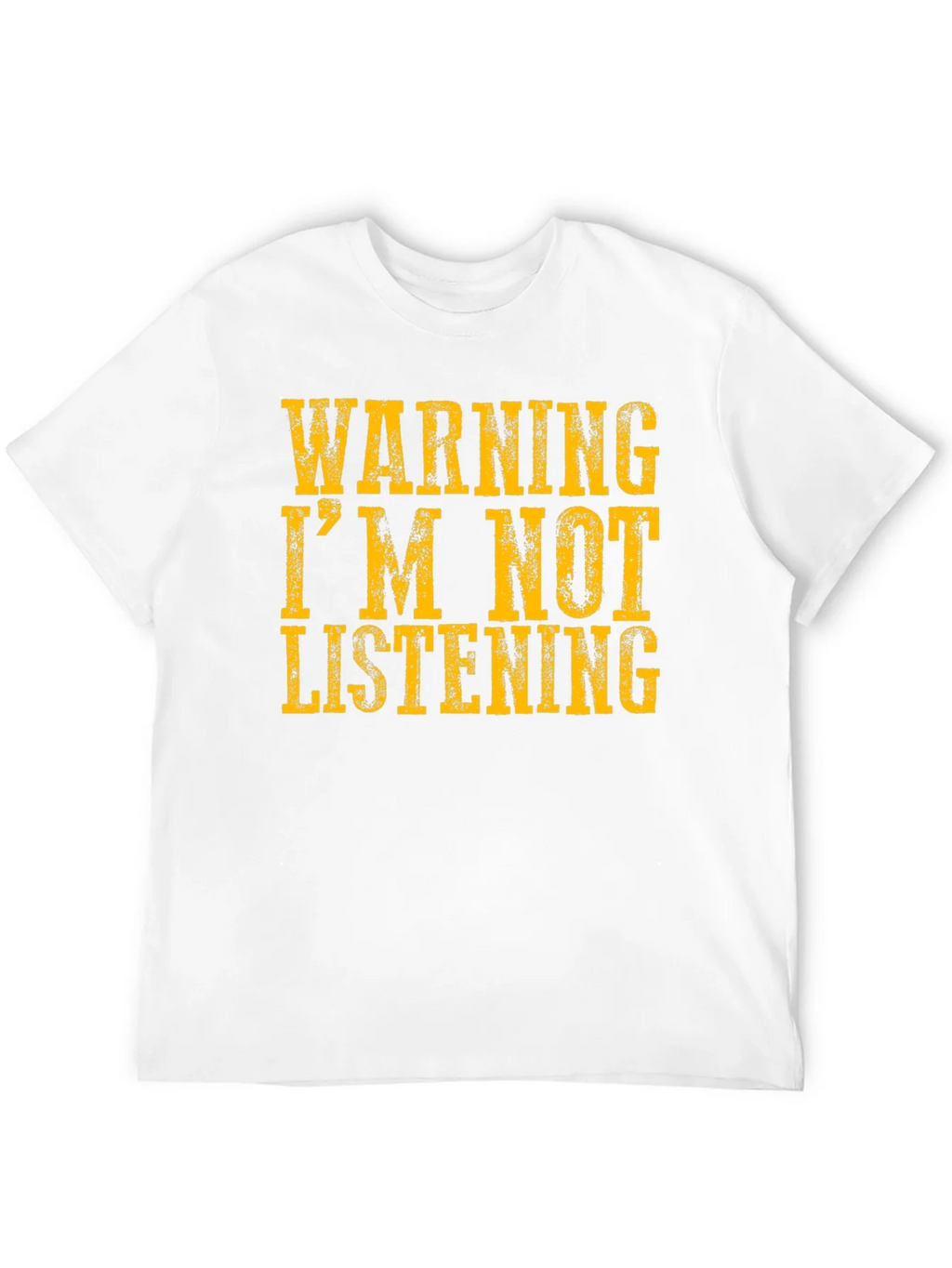 Warning Im Not Listening T-Shirt product image 5