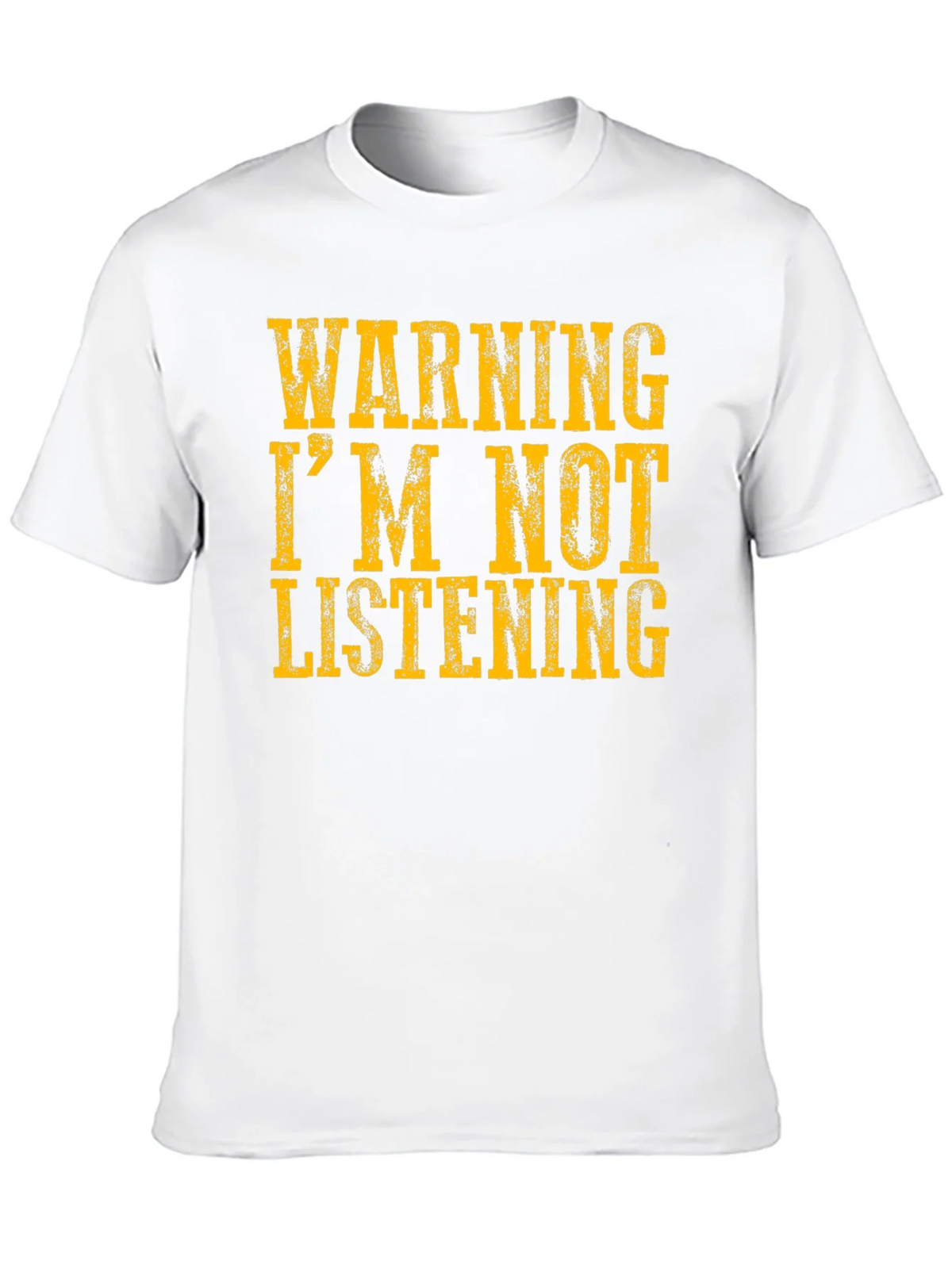Warning Im Not Listening T-Shirt product image 3