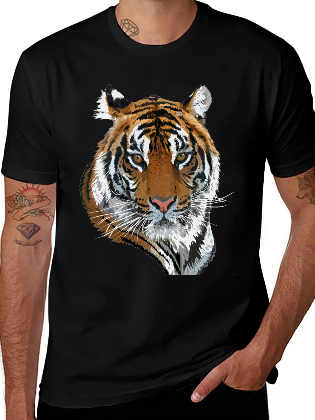 Tiger Graphic T-Shirt - Cool Animal Print Tee product image 1