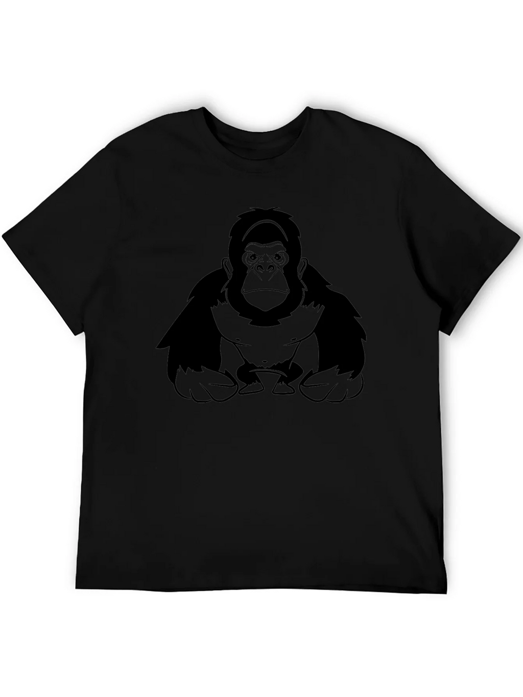 Gorilla Graphic Print Black T-Shirt product image 4