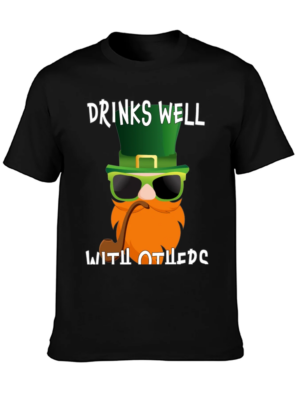 Drinks Well with Others St. Patricks Day T-Shirt product image 3