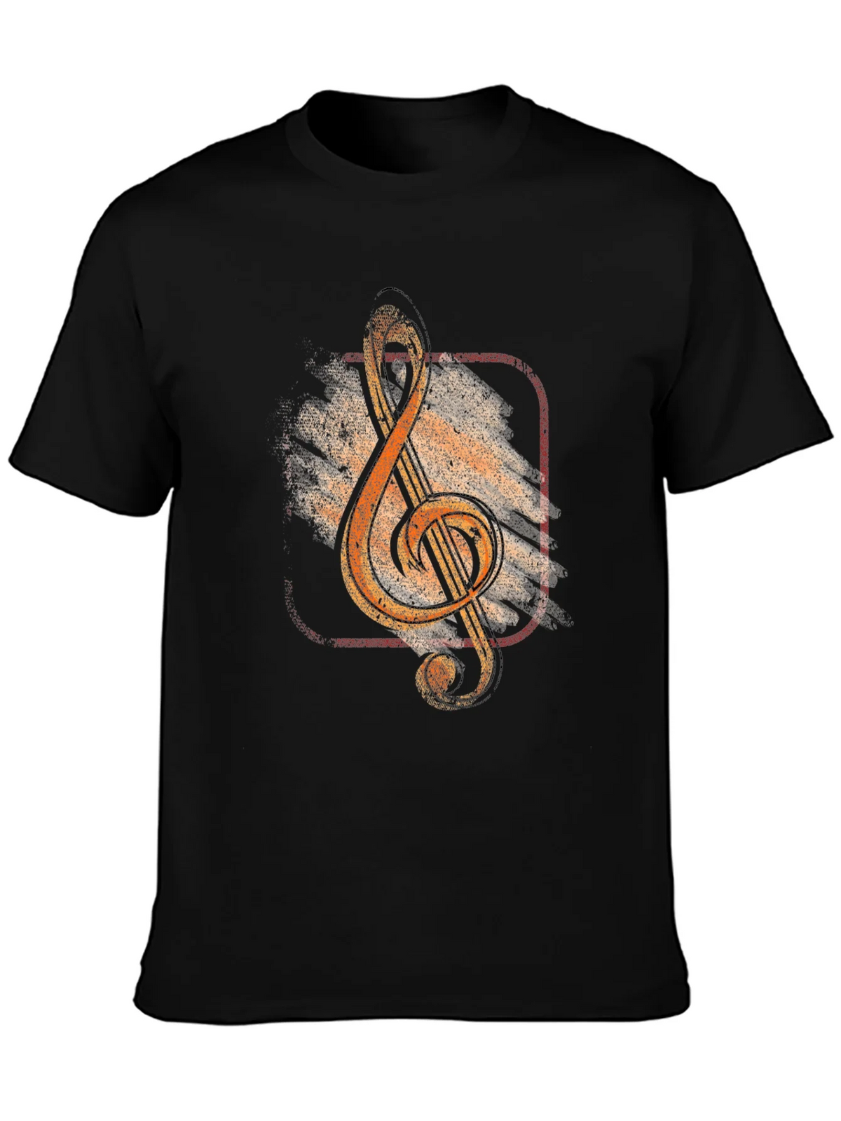 Vintage Music Treble Clef Graphic T-Shirt product image 3