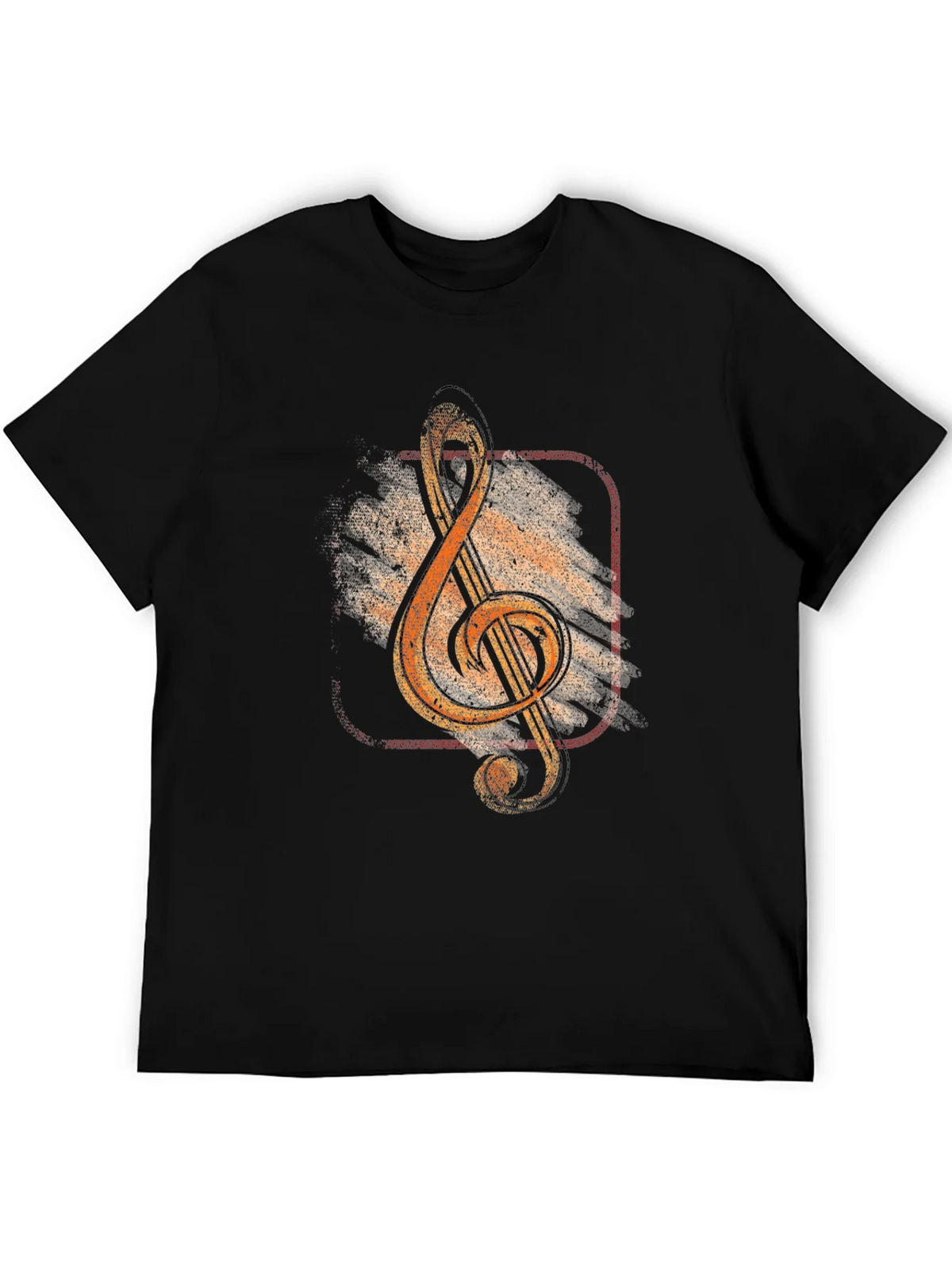 Vintage Music Treble Clef Graphic T-Shirt product image 5