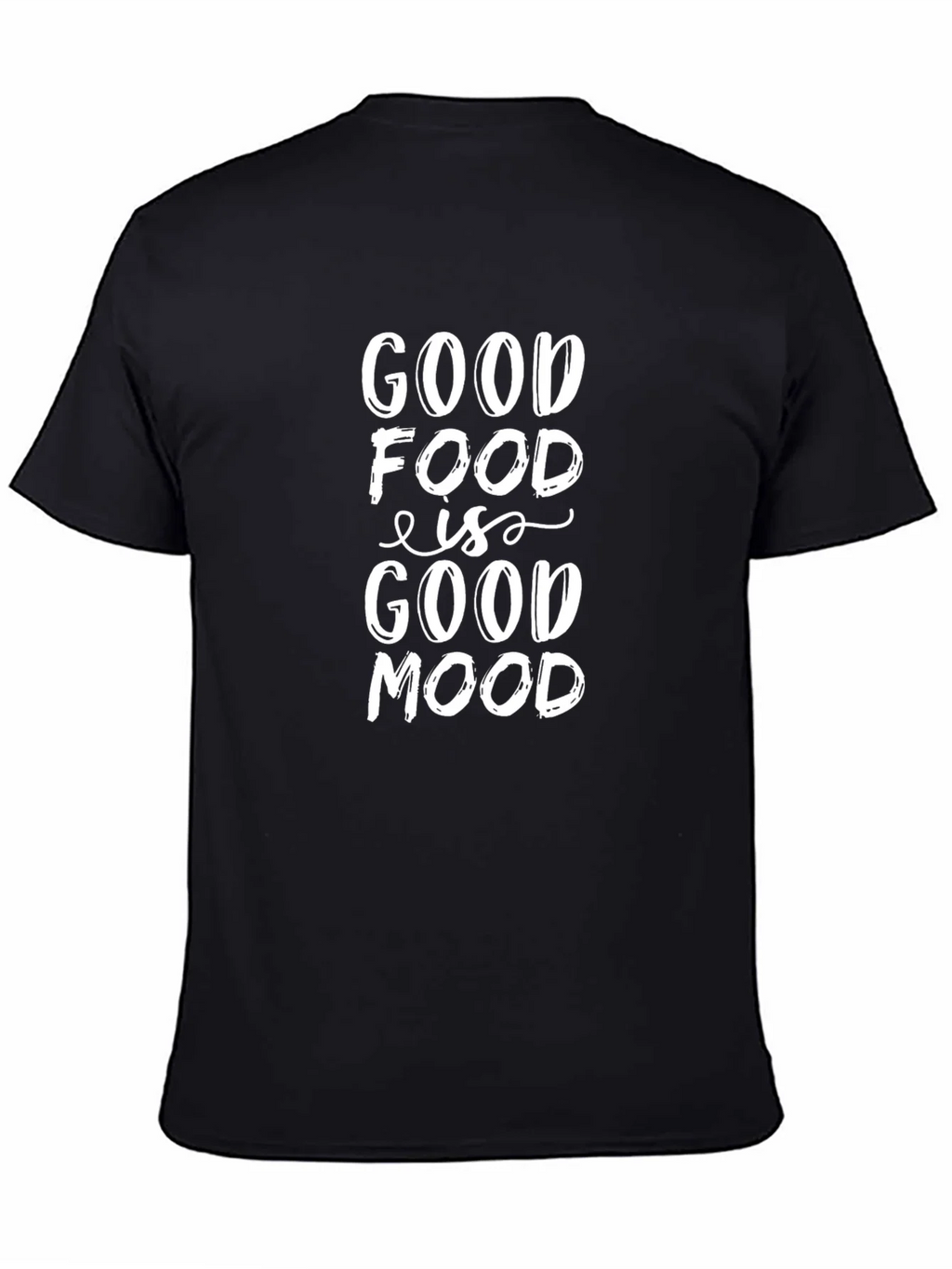 Good Food Is Mood Black T-Shirt - Mens product image 2