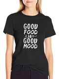 Good Food Is Mood Black T-Shirt - Mens product image 1