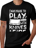 I Was Made to Play with Knives - Chef Humor T-Shirt product image 1