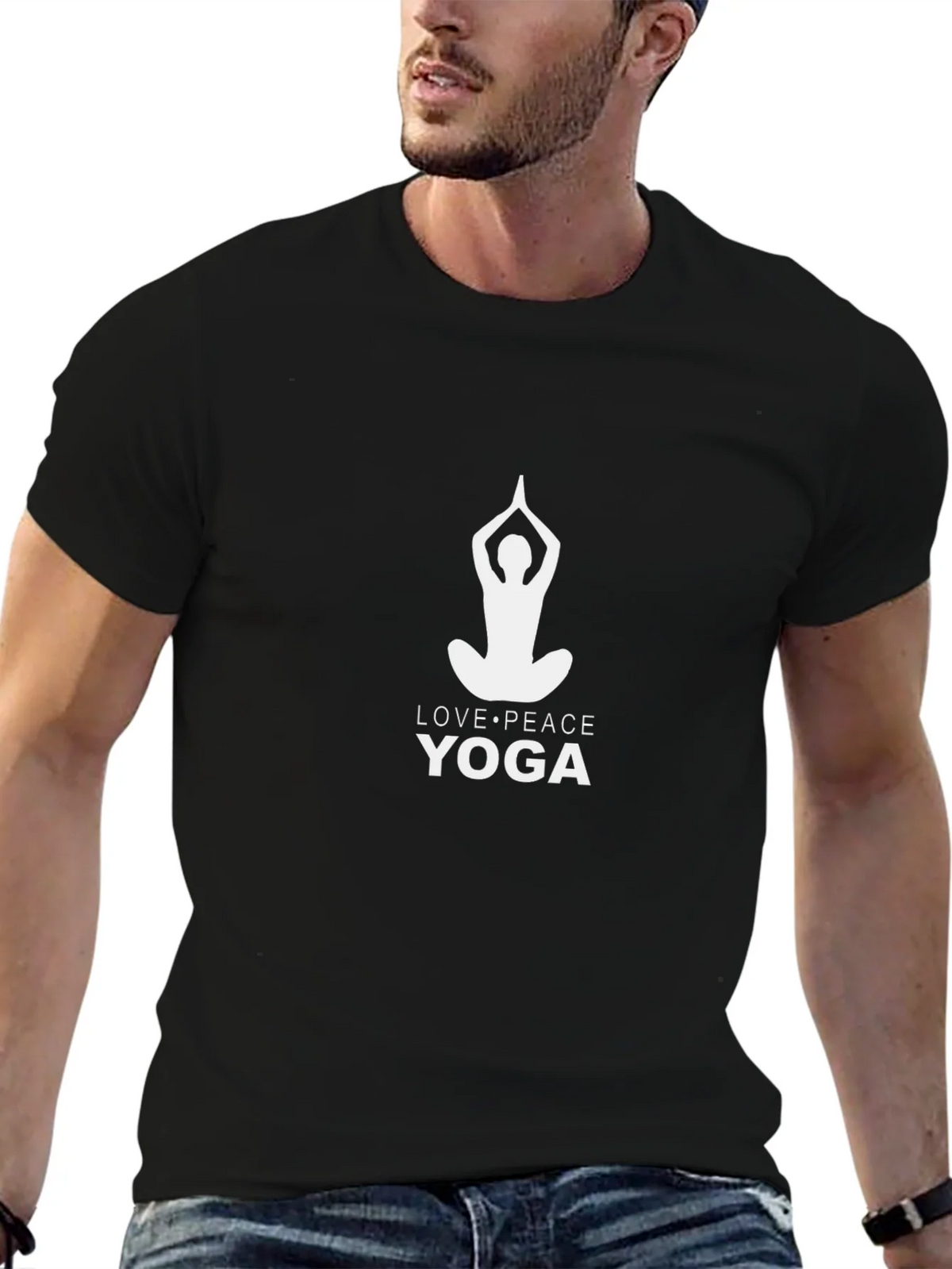 Yoga Love Peace Graphic Tee product image 6