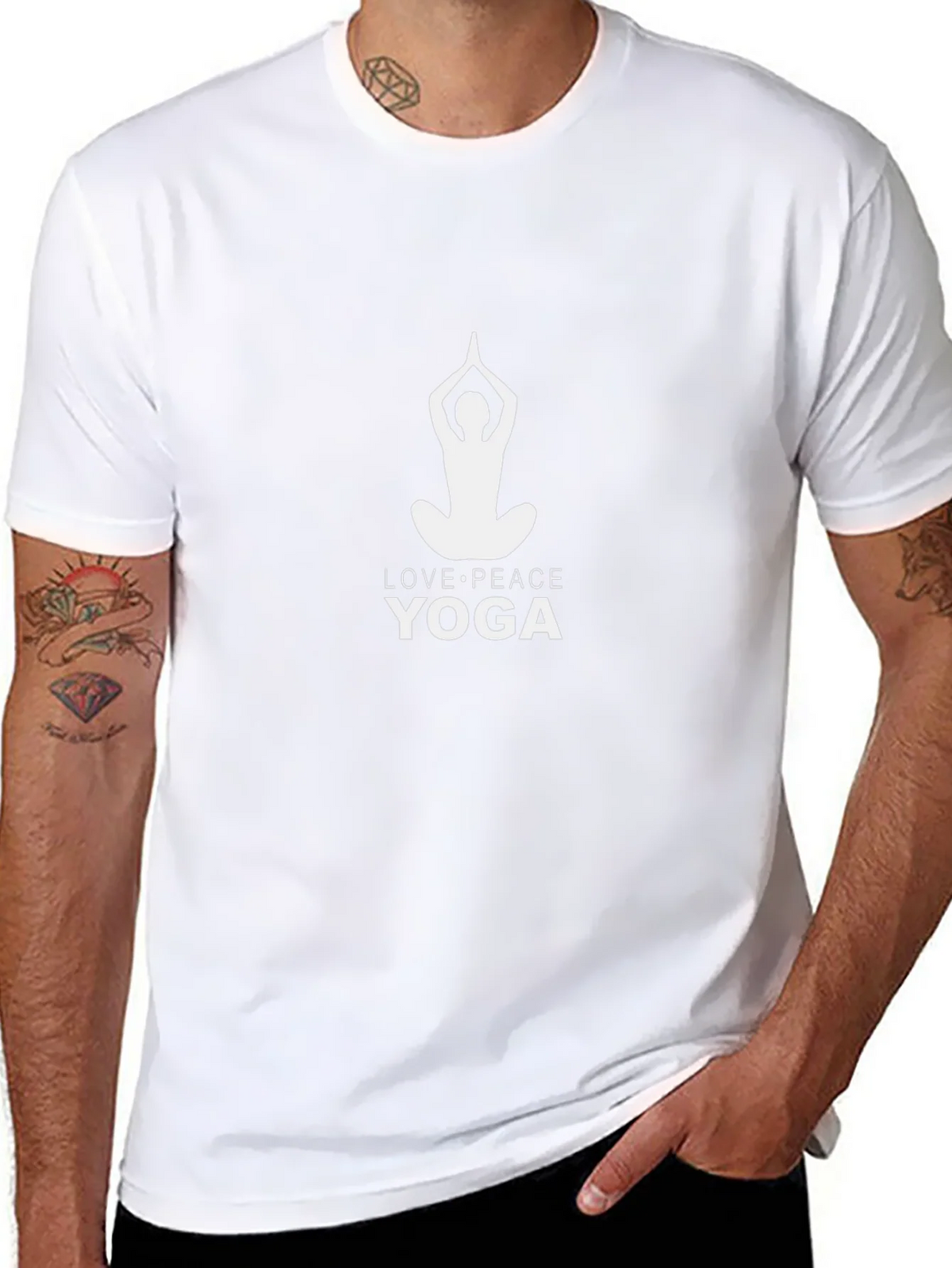 Yoga Love Peace Graphic Tee product image 7