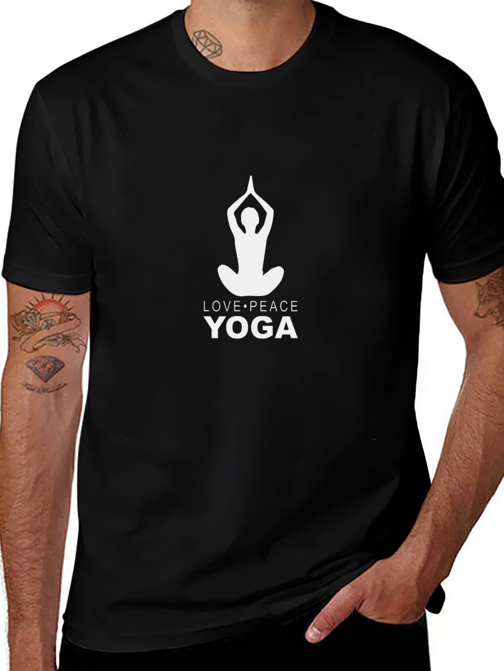 Yoga Love Peace Graphic Tee product image 1