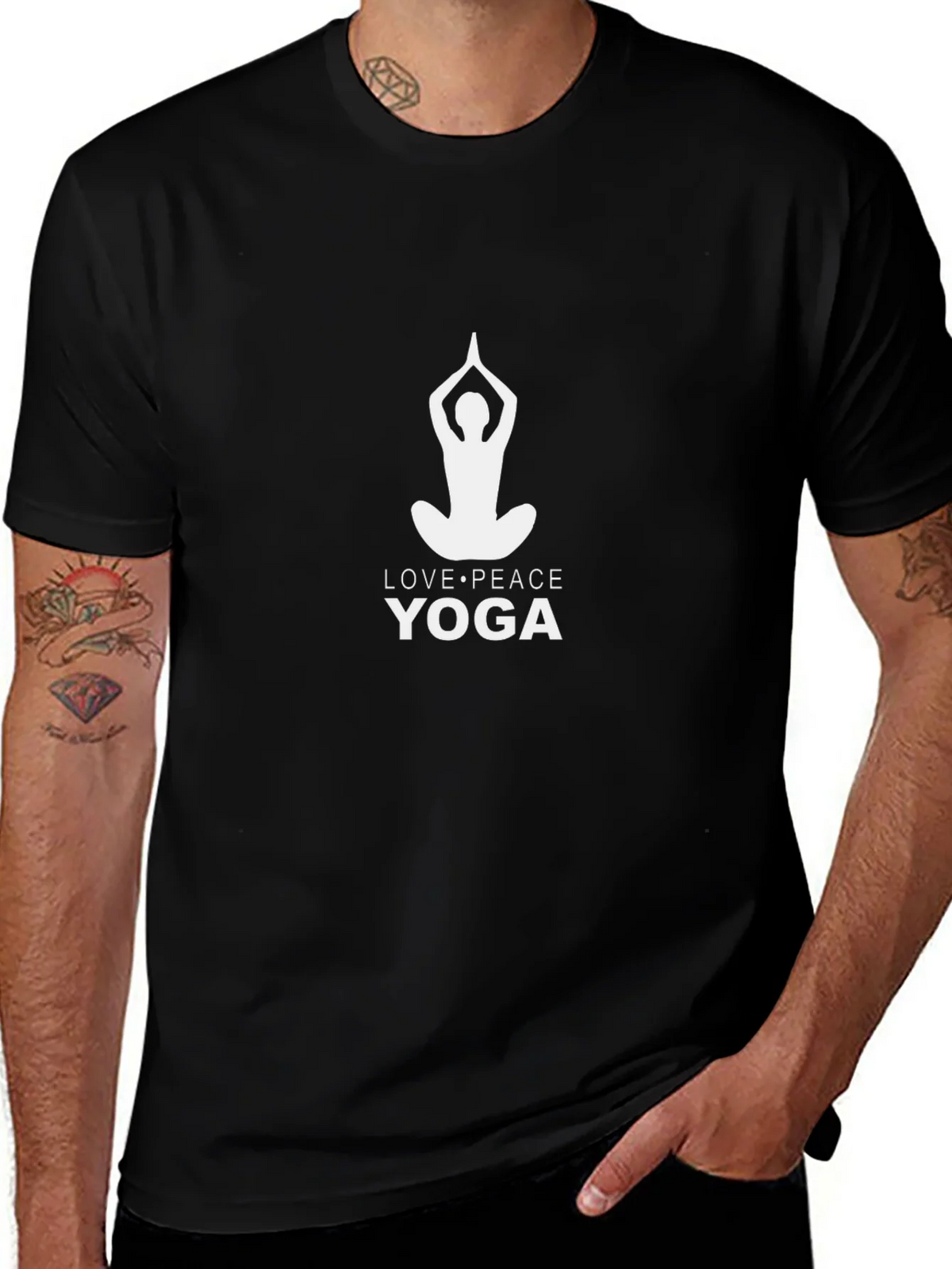 Yoga Love Peace Graphic Tee product image 1