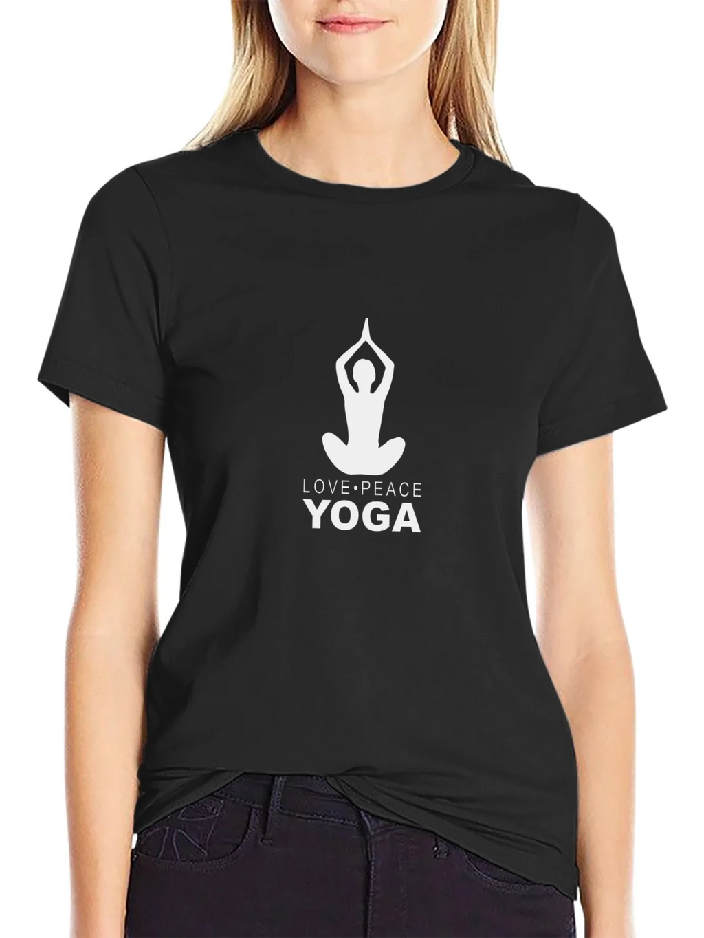 Yoga Love Peace Graphic Tee product image 2