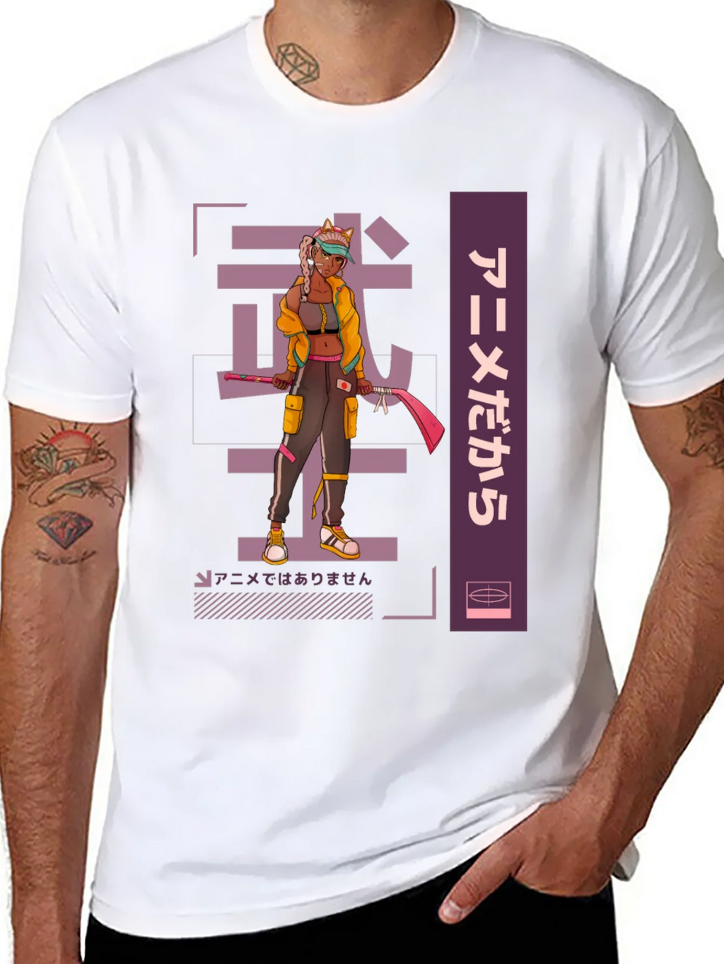 Anime Warrior Graphic Tee - Cool Streetwear Style product image 7