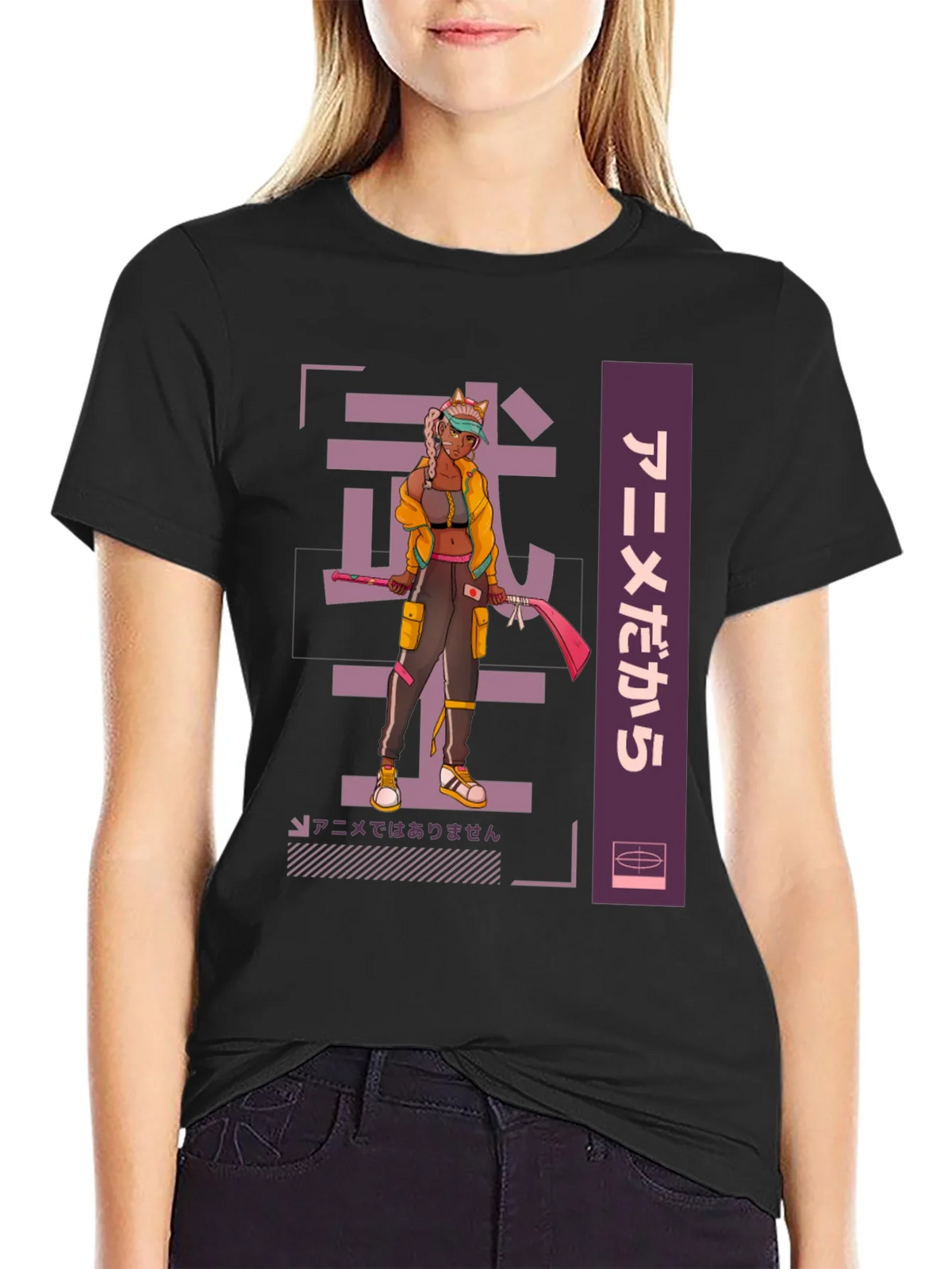 Anime Warrior Graphic Tee - Cool Streetwear Style product image 2