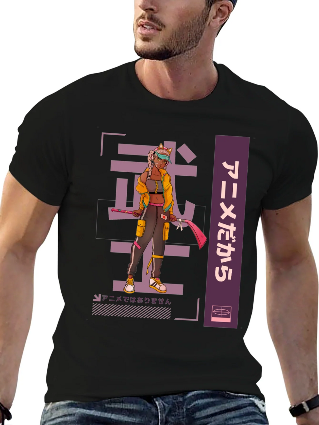 Anime Warrior Graphic Tee - Cool Streetwear Style product image 6