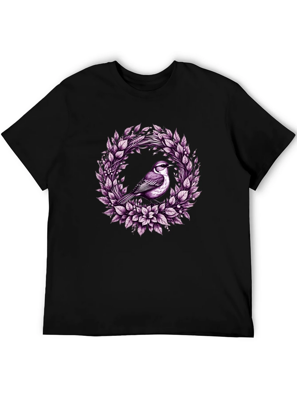 Bird & Floral Wreath Graphic Tee product image 5