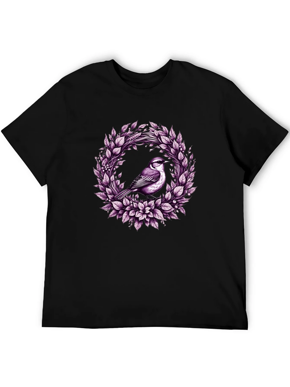 Bird & Floral Wreath Graphic Tee product image 5
