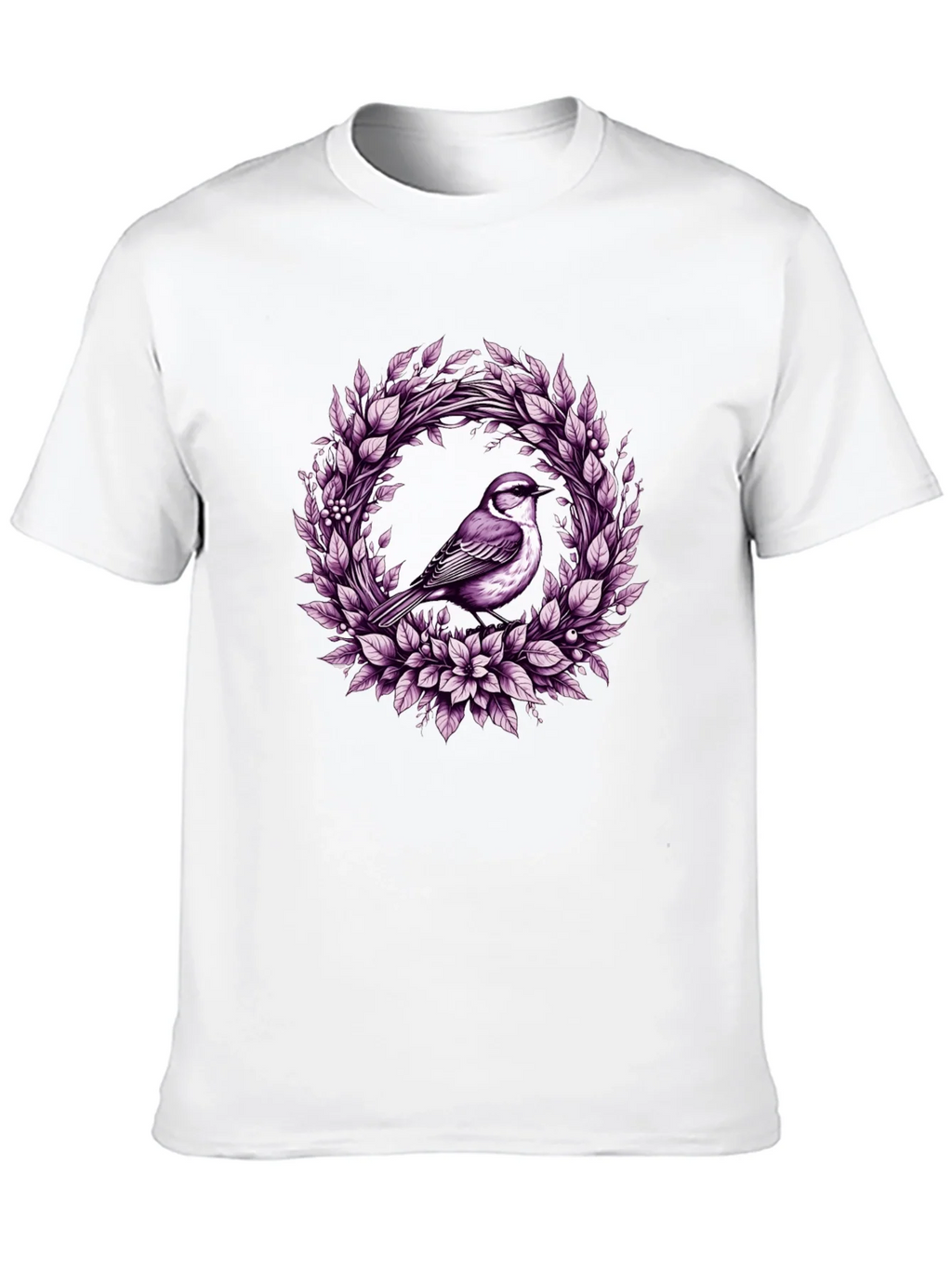 Bird & Floral Wreath Graphic Tee product image 9