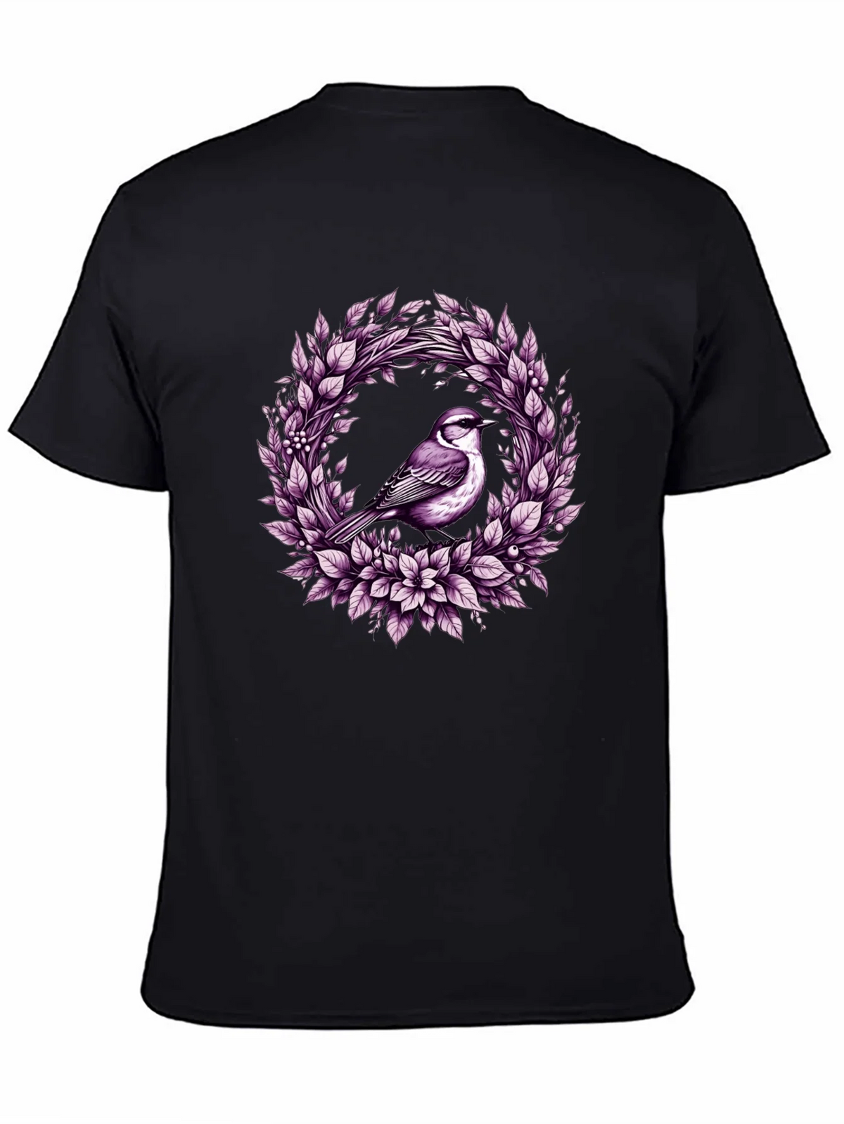 Bird & Floral Wreath Graphic Tee product image 4