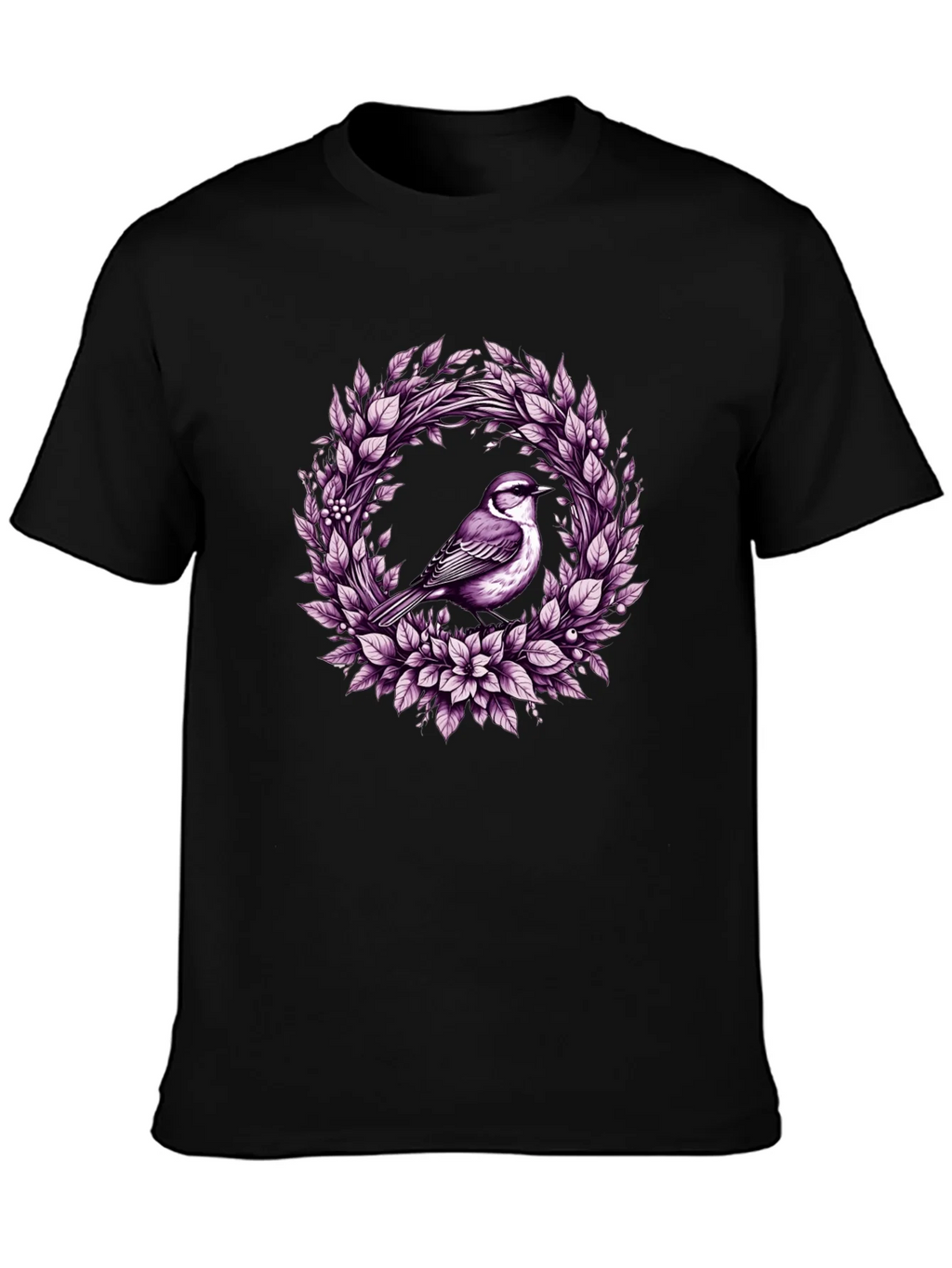 Bird & Floral Wreath Graphic Tee product image 3