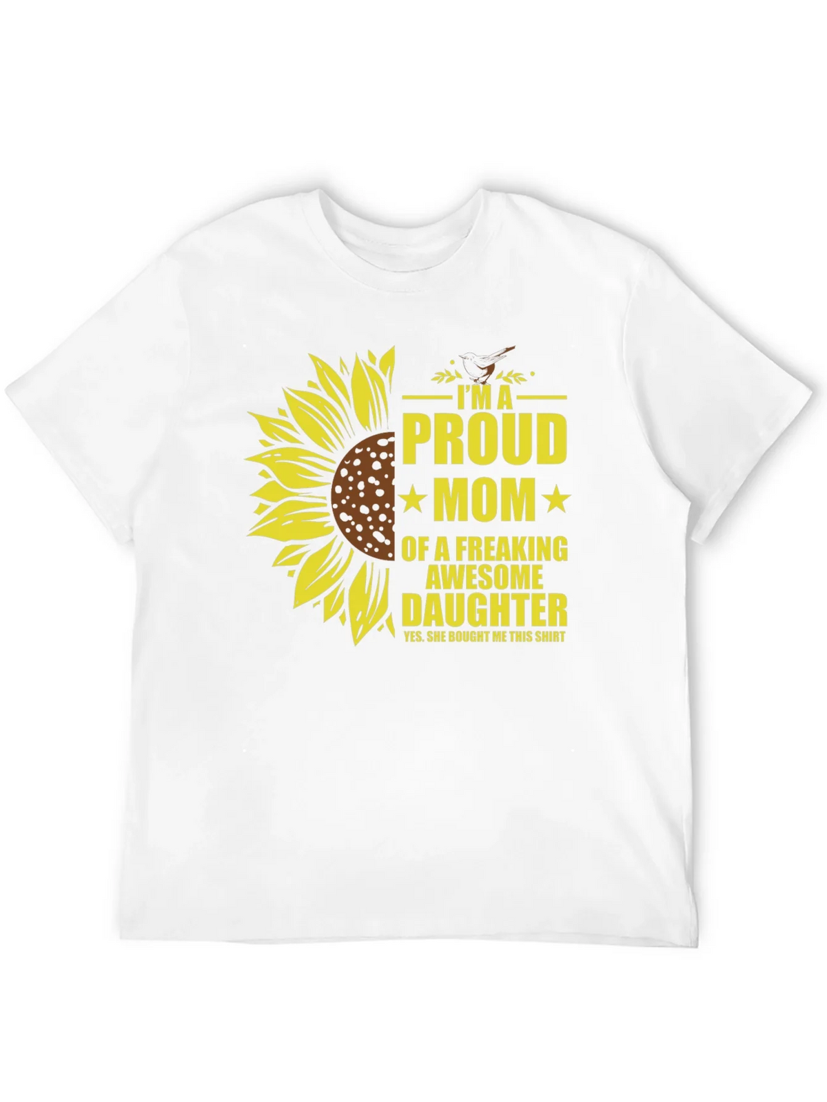 Proud Mom Sunflower Graphic T-Shirt product image 1