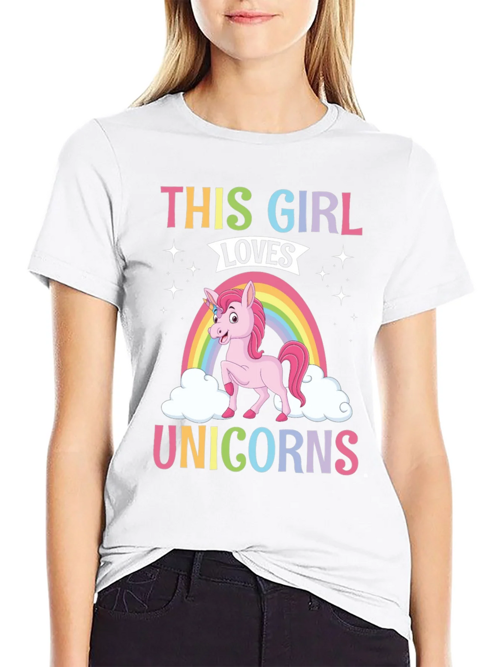 This Girl Loves Unicorns T-Shirt product image 8