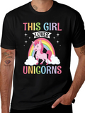 This Girl Loves Unicorns T-Shirt product image 1