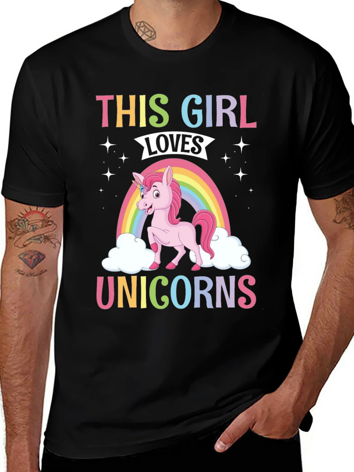 This Girl Loves Unicorns T-Shirt product image 1