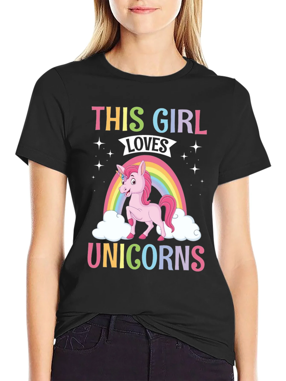 This Girl Loves Unicorns T-Shirt product image 2
