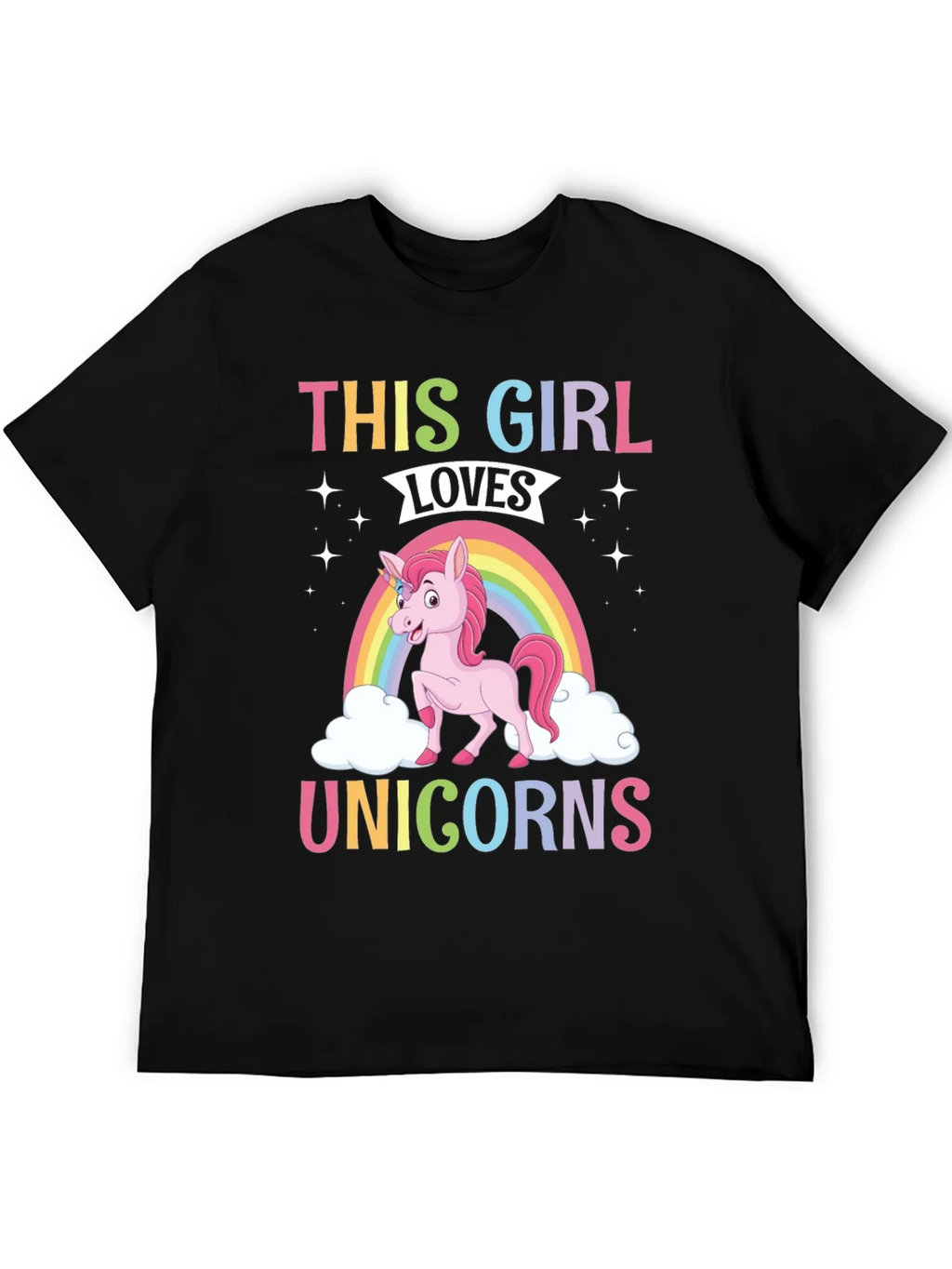 This Girl Loves Unicorns T-Shirt product image 5