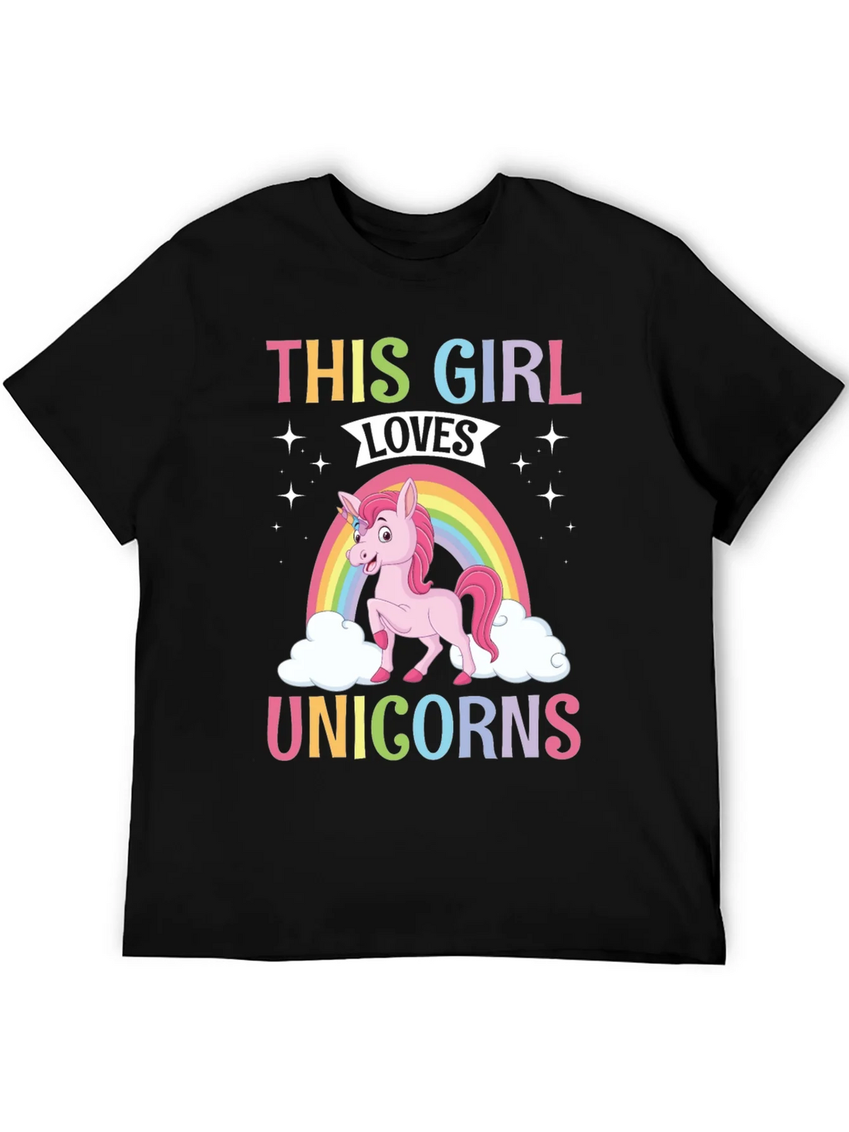 This Girl Loves Unicorns T-Shirt product image 5