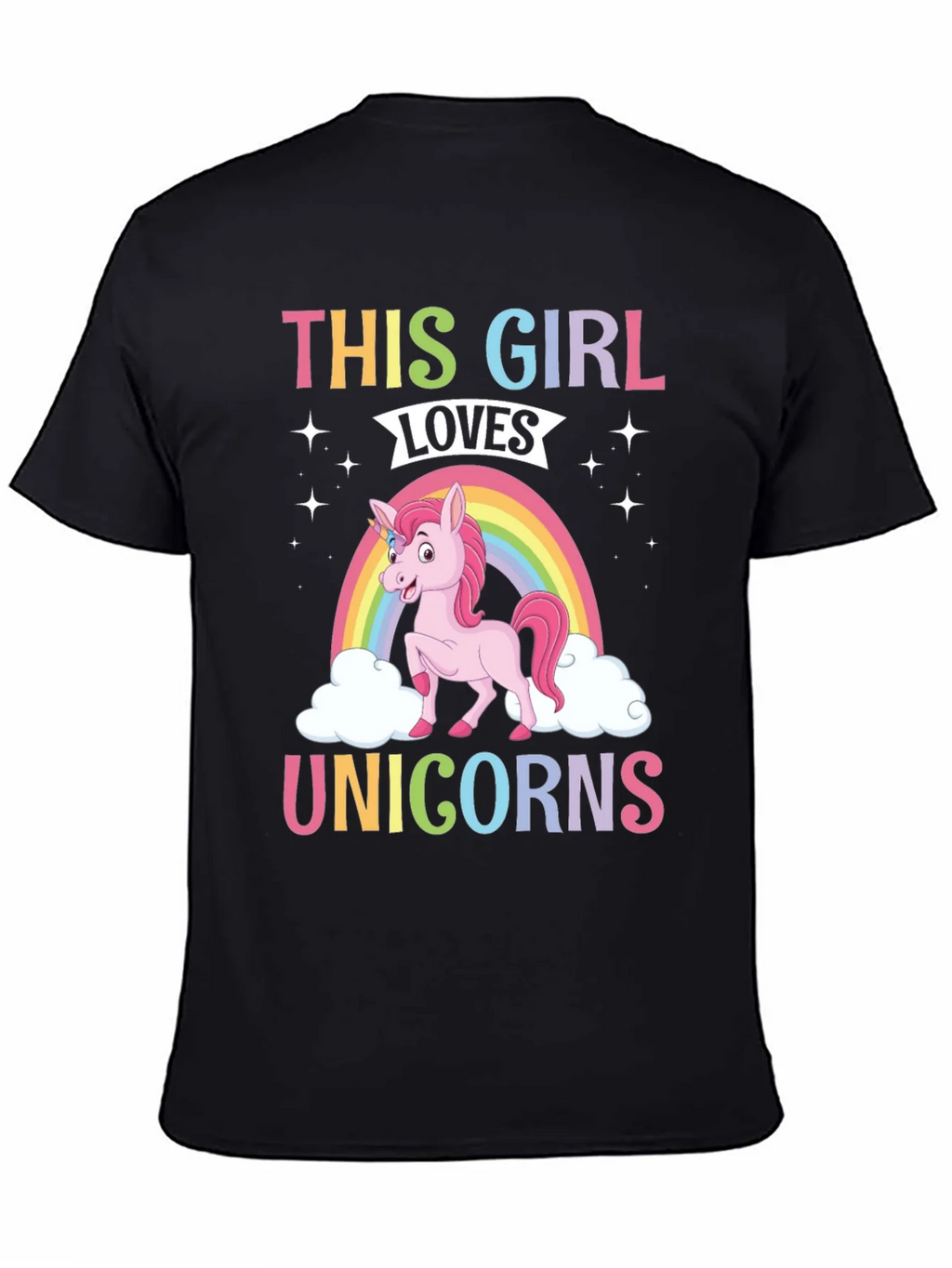 This Girl Loves Unicorns T-Shirt product image 4